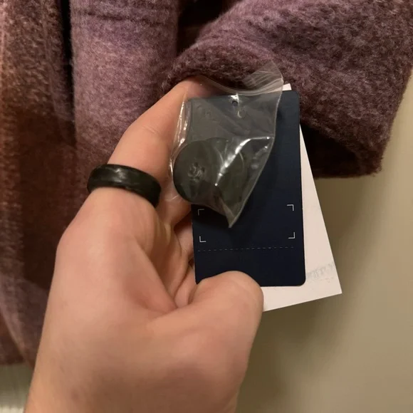 NWT! Lucky Brand Rust and Pink Plaid Brushed Fleece Shacket, Size XL - Picture 7 of 15